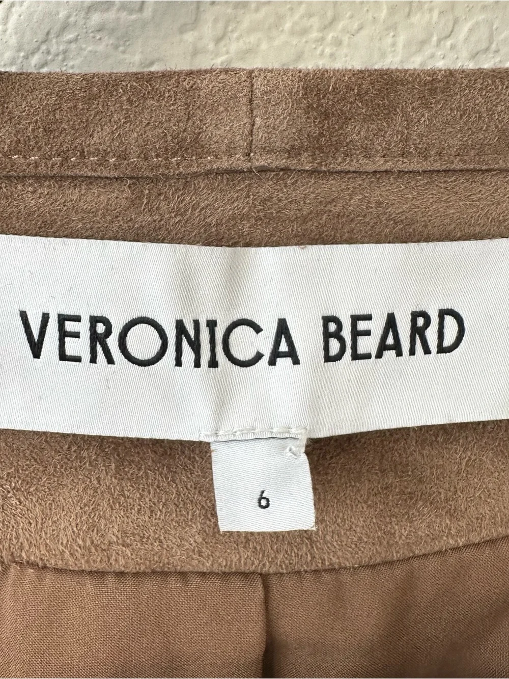 VERONICA BEARD Andrea Brown Suede Jacket SZ US 6 - Picture 5 of 8